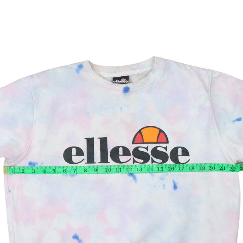 Ellesse Womens Multicoloured Tie Dye Pullover Sweatshirt UK 12
