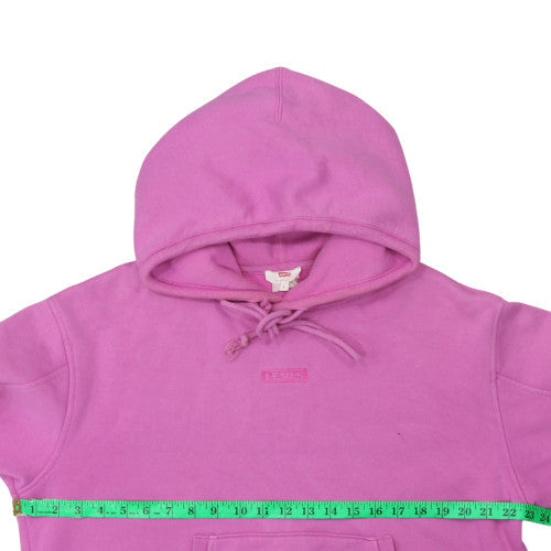 Levi's Womens Pink Pullover Hoodie Size S Cotton Blend Casual
