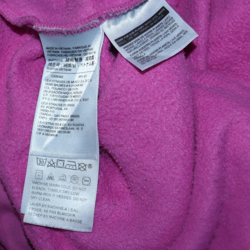 Levi's Womens Pink Pullover Hoodie Size S Cotton Blend Casual