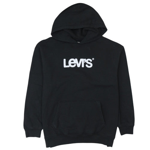 Levi's Women Black XL Relaxed Pullover Hoodie Cotton Blend