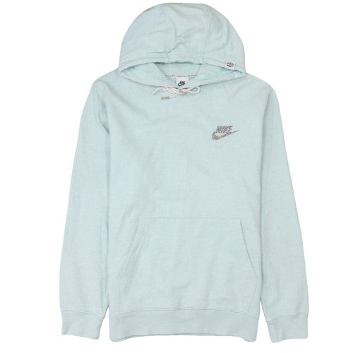 Nike Womens Light Blue Pullover Hoodie Small Cotton Blend