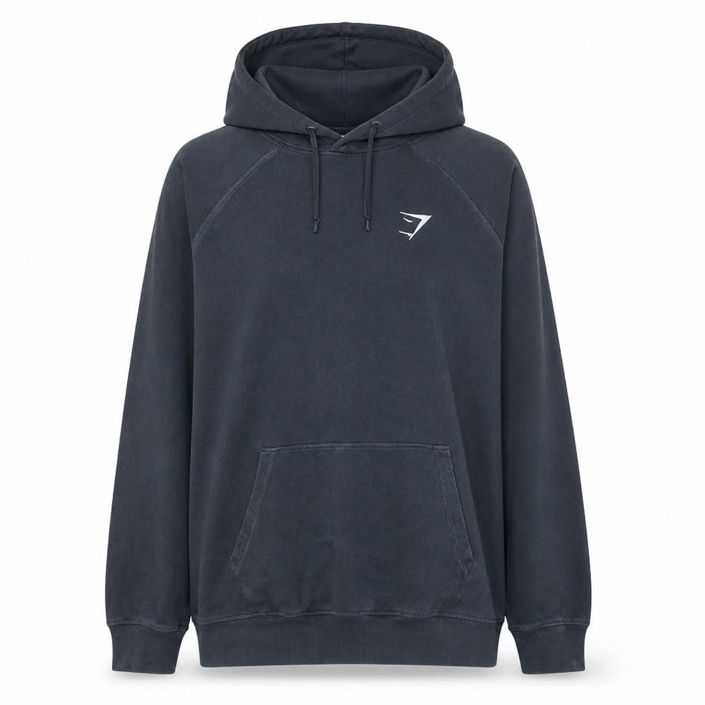 Gymshark Women's Black XL Pullover Hoodie with Logo Detail