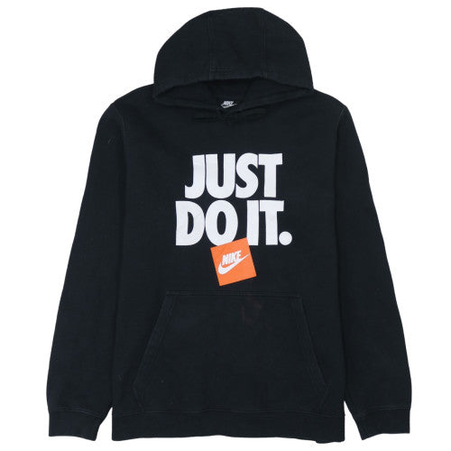 Nike Womens Black XL Pullover Hoodie Just Do It Graphic Sweatshirt