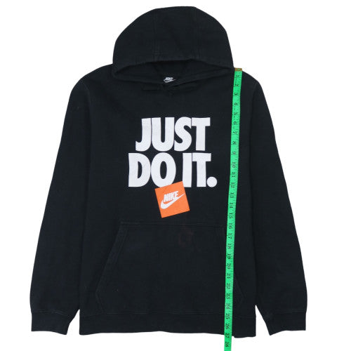 Nike Womens Black XL Pullover Hoodie Just Do It Graphic Sweatshirt