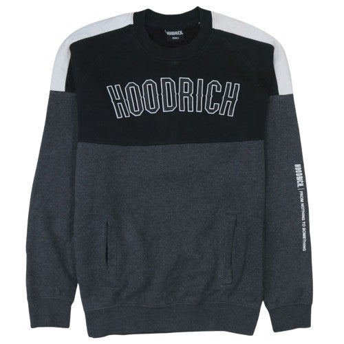 Hoodrich Men’s Grey Small Pullover Sweatshirt with Logo Design