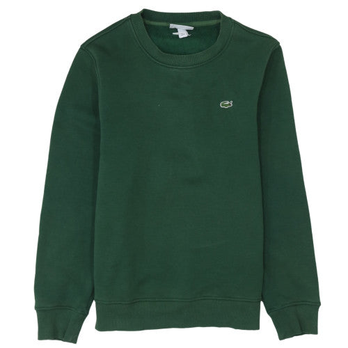 Lacoste Men's Green Cotton Crew Neck Pullover Sweatshirt S
