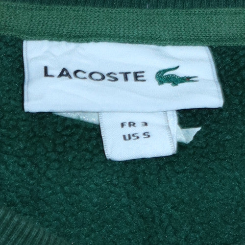 Lacoste Men's Green Cotton Crew Neck Pullover Sweatshirt S