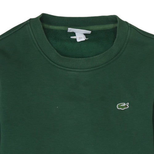 Lacoste Men's Green Cotton Crew Neck Pullover Sweatshirt S