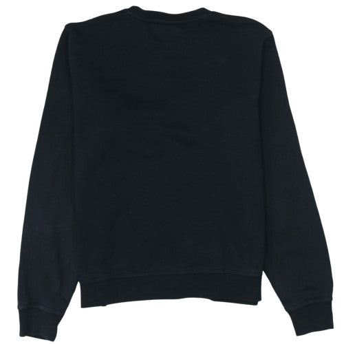 Nike Women's Black Pullover Sweatshirt L Fleece Crew Neck Logo