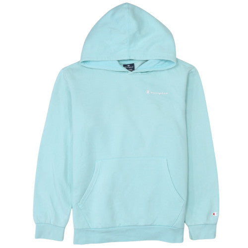 Champion Girls Blue Pullover Hoodie 13-14 Years Regular Fit Cotton Blend