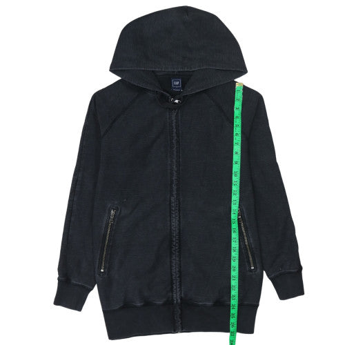 GAP Men's Black Full Zip Hoodie Size M Cotton Blend