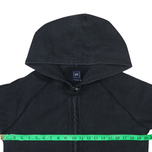 GAP Men's Black Full Zip Hoodie Size M Cotton Blend