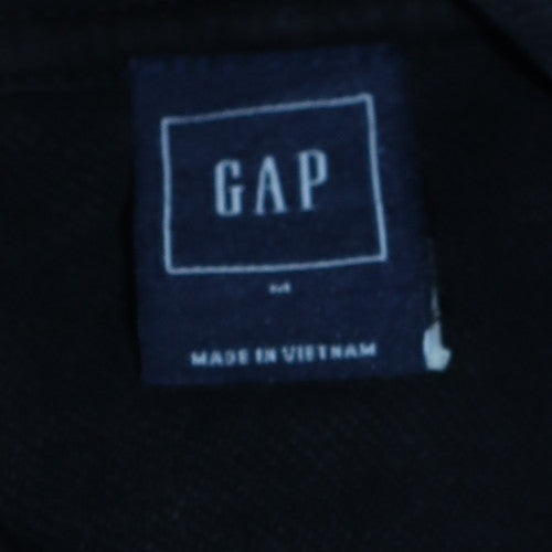 GAP Men's Black Full Zip Hoodie Size M Cotton Blend