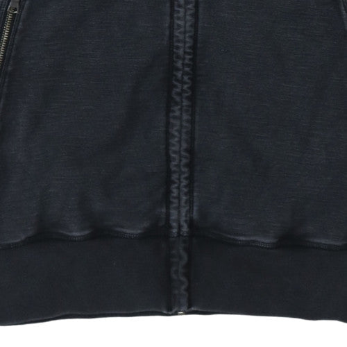 GAP Men's Black Full Zip Hoodie Size M Cotton Blend
