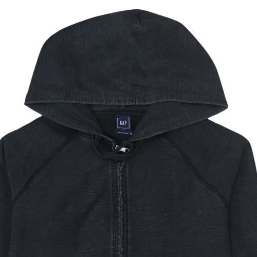 GAP Men's Black Full Zip Hoodie Size M Cotton Blend