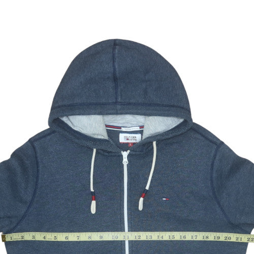 Hilfiger Denim Men's Blue Full Zip Hoodie L Regular Fit