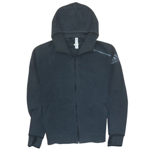 Adidas Men's Black Full Zip Fleece Hoodie Size M