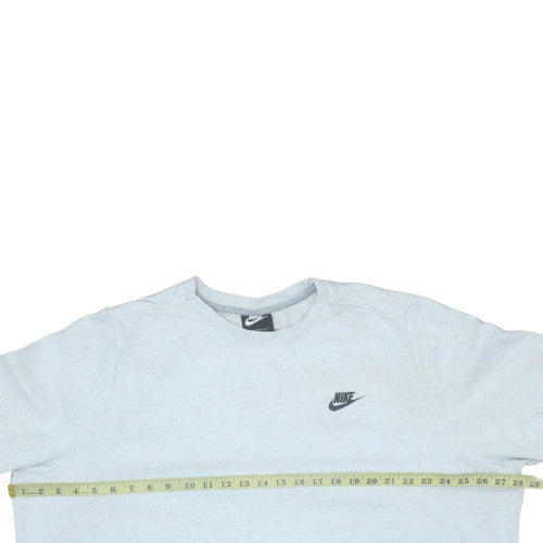 Nike Women’s Grey Pullover Sweatshirt 2XL Crew Neck Logo Cotton Blend
