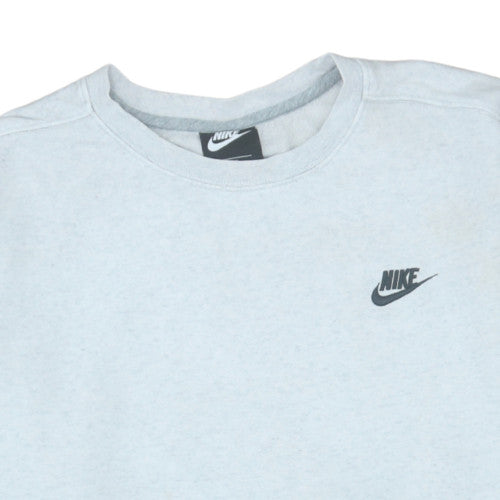 Nike Women’s Grey Pullover Sweatshirt 2XL Crew Neck Logo Cotton Blend