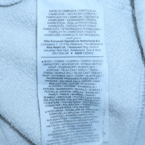 Nike Men's White XS Pullover Hoodie Sweatshirt with Logo