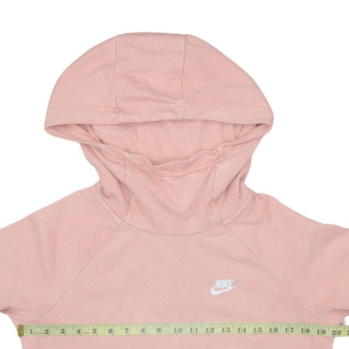 Nike Men Pink Pullover Hoodie Small Fleece Cotton Blend