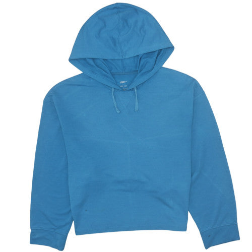 Nike Women Blue Dri-FIT Pullover Hoodie Size M Yoga Sweatshirt
