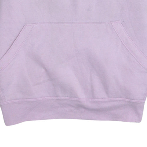 Champion Womens Pink Pullover Hoodie Small Logo Graphic Casual