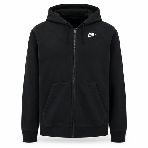 Nike Men's Black Full Zip Hoodie Small Fleece Sweatshirt