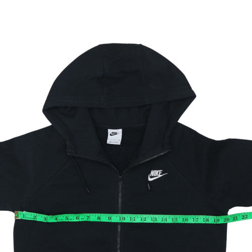 Nike Men's Black Full Zip Hoodie Small Fleece Sweatshirt