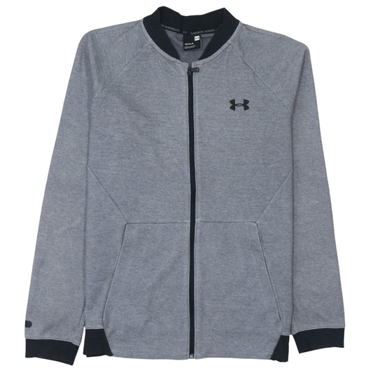 Under Armour Men's Grey L Track Jacket Full Zip Sportswear