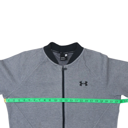 Under Armour Men's Grey L Track Jacket Full Zip Sportswear