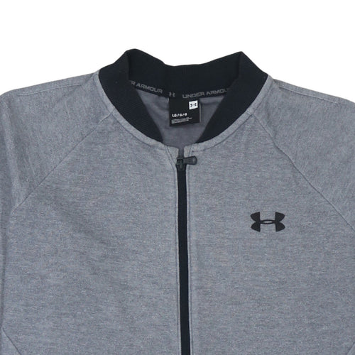 Under Armour Men's Grey L Track Jacket Full Zip Sportswear