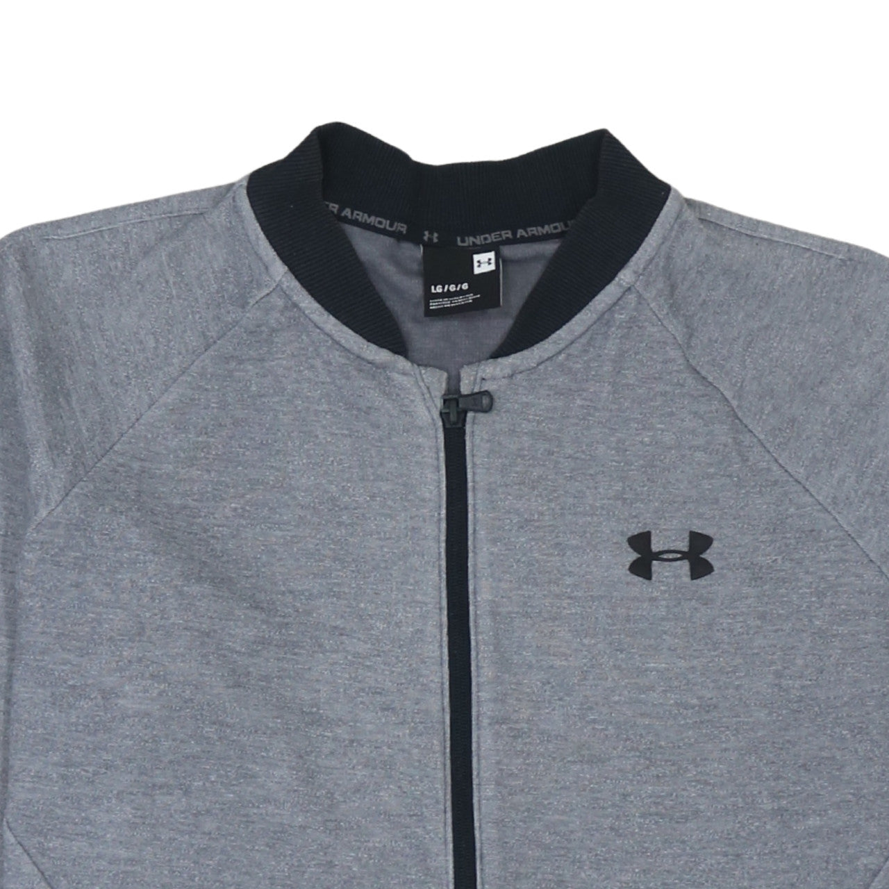 Under Armour Men's Grey L Track Jacket Full Zip Sportswear