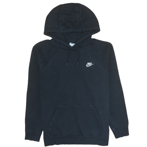 Nike Womens Black Pullover Hoodie Size L Cotton Blend Casual