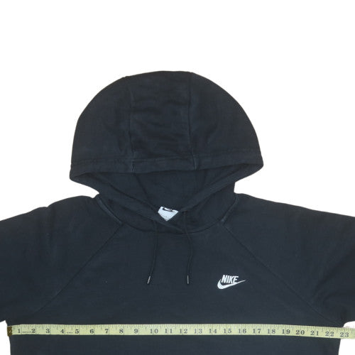 Nike Womens Black Pullover Hoodie Size L Cotton Blend Casual