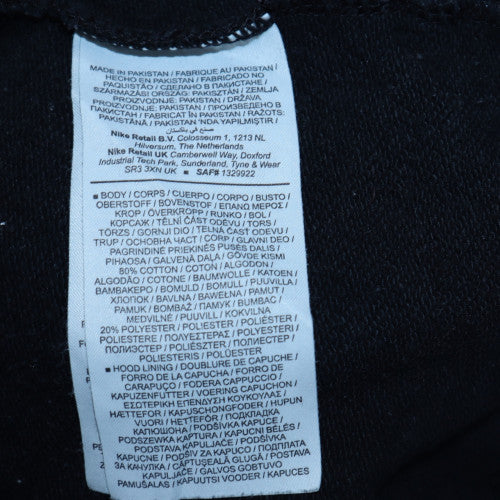 Nike Womens Black Pullover Hoodie Size L Cotton Blend Casual
