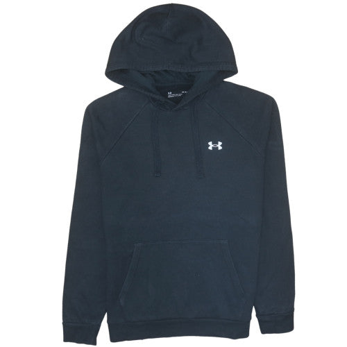 Under Armour Men’s Black Pullover Hoodie L Relaxed Fit Fleece Sweatshirt