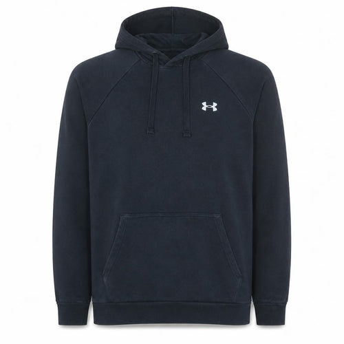 Under Armour Men’s Black Pullover Hoodie L Relaxed Fit Fleece Sweatshirt