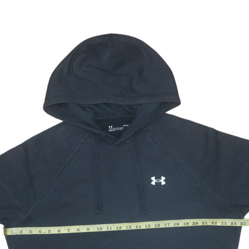 Under Armour Men’s Black Pullover Hoodie L Relaxed Fit Fleece Sweatshirt