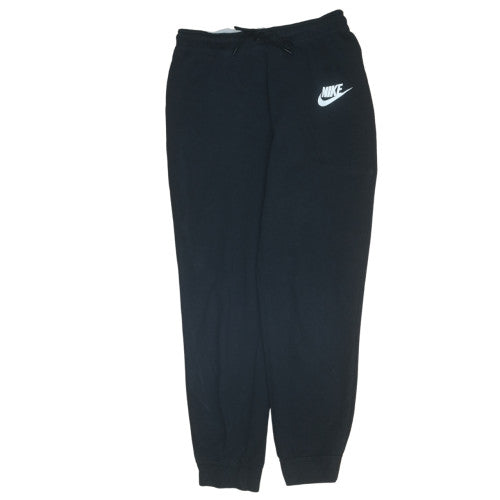 Nike Men's Black Fleece Jogger Trousers L Regular Fit Drawstring