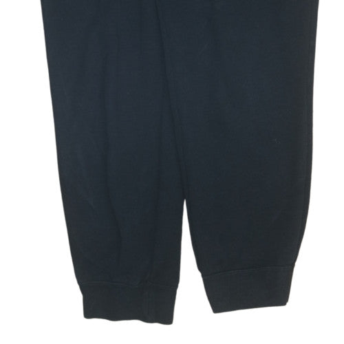 Nike Men's Black Fleece Jogger Trousers L Regular Fit Drawstring