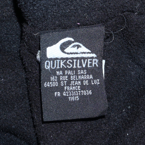 Quiksilver Men's Black Striped Hooded Parka Jacket Size S