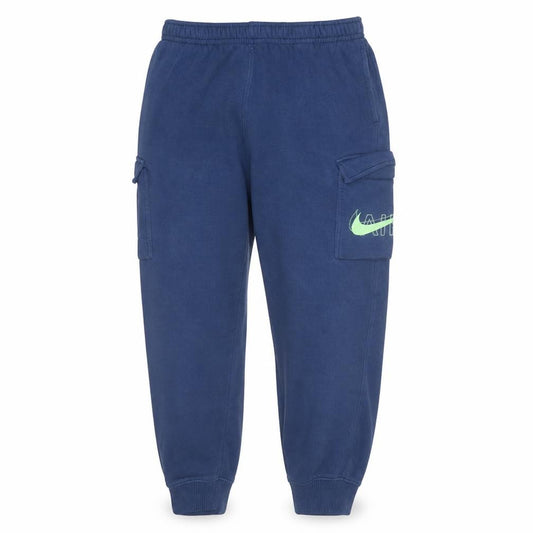 Front view of Nike Men's Blue XL Fleece Jogger Activewear Trousers