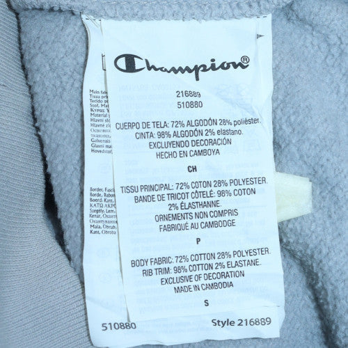 Champion Men's Grey Pullover Hoodie Small Regular Fit