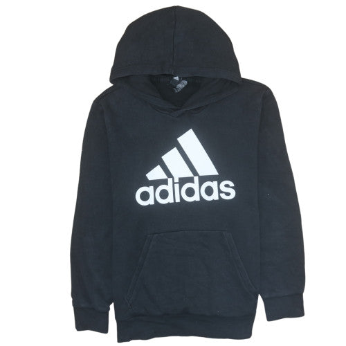 Adidas Mens Black Pullover Hoodie L Hooded Sports Sweatshirt