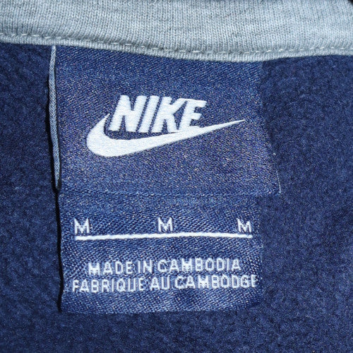 Nike Men's Blue Pullover Hoodie M Regular Fit Fleece Sweatshirt