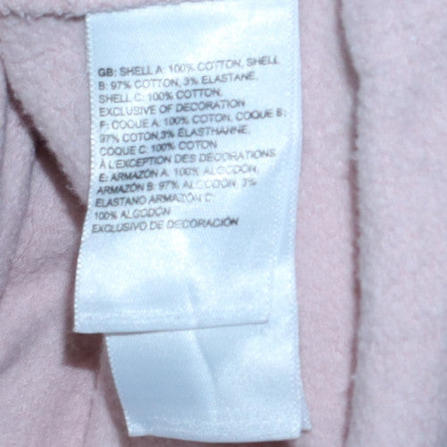 The North Face Womens Pink Crop Pullover Hoodie Size S Cotton Blend