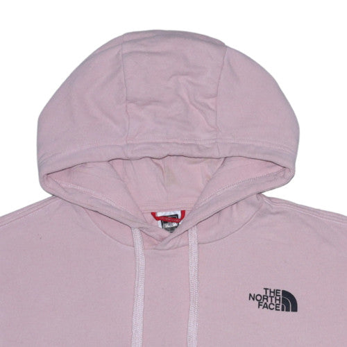 The North Face Womens Pink Crop Pullover Hoodie Size S Cotton Blend