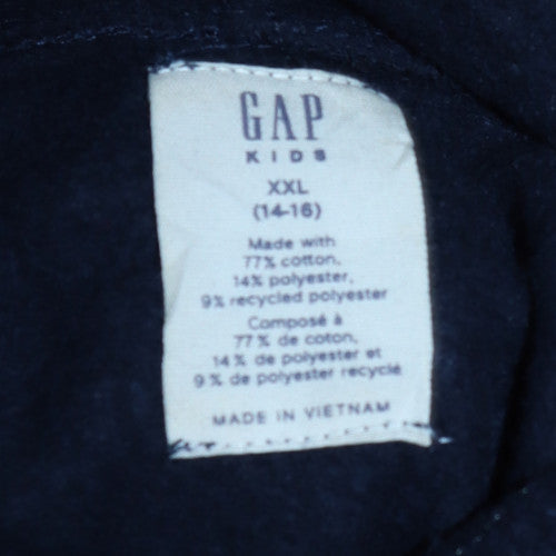 GAP Kids Girls Navy Blue Pullover Hoodie XXL (14-16) Cotton Blend