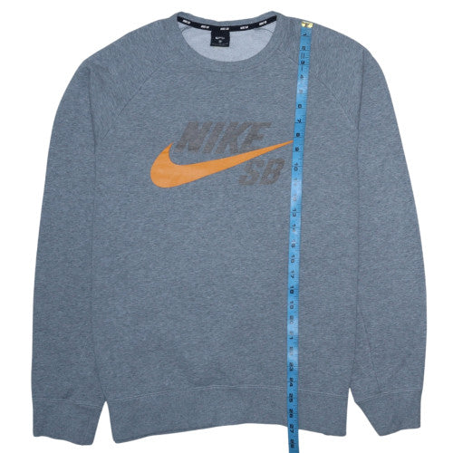 Nike SB Men's Grey Crew Neck Sweatshirt XL Graphic Fleece Pullover